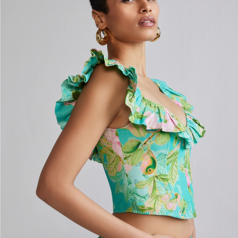 NWT - HEMANT & NANDITA Tropical Corset - Picture 2 of 7